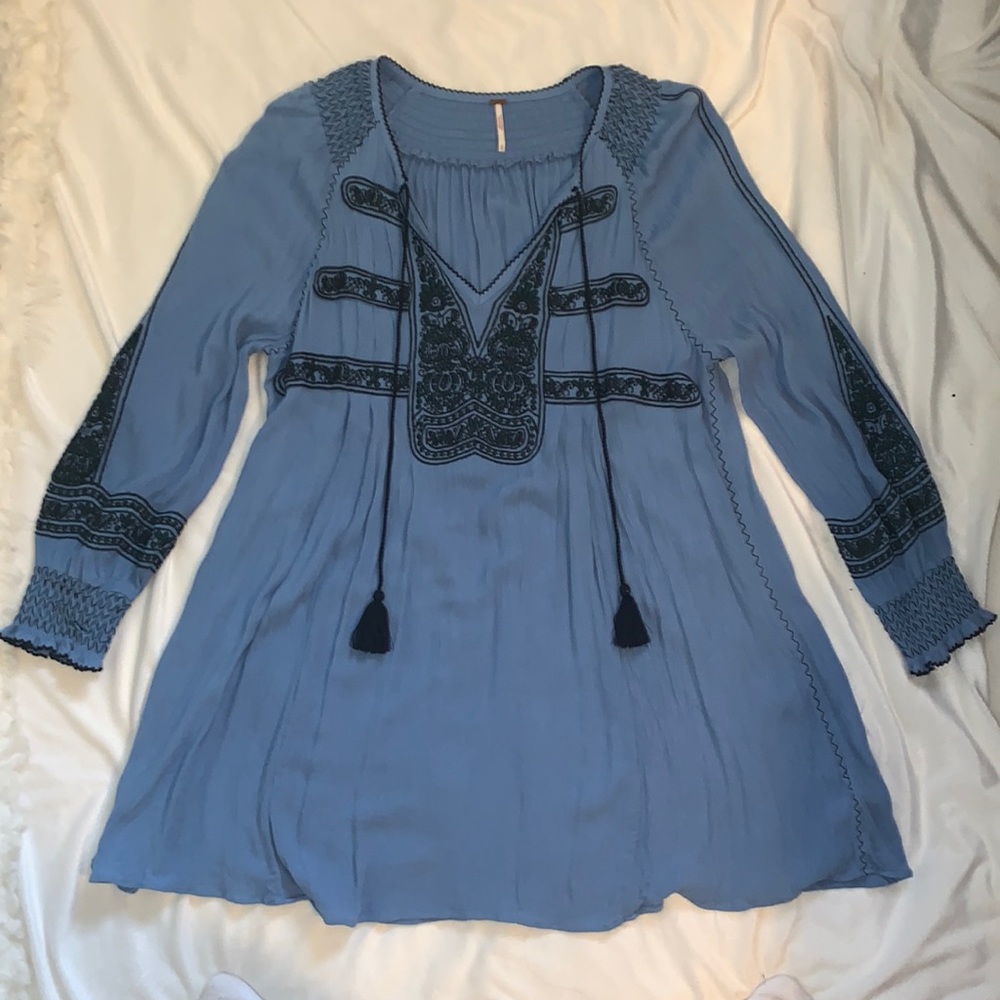 Free People Wind Willow embroidered dress